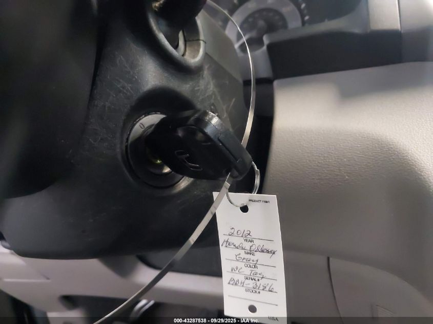 2012 Honda Odyssey Touring/Touring Elite VIN: 5FNRL5H92CB106325 Lot: 43287538