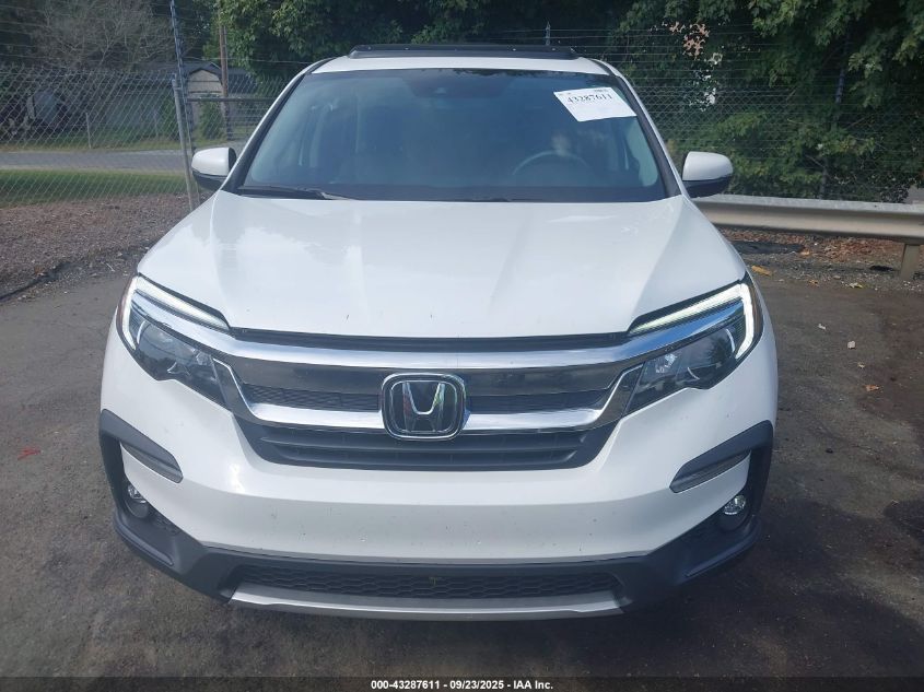 2021 Honda Pilot 2Wd Ex-L VIN: 5FNYF5H55MB010190 Lot: 43287611