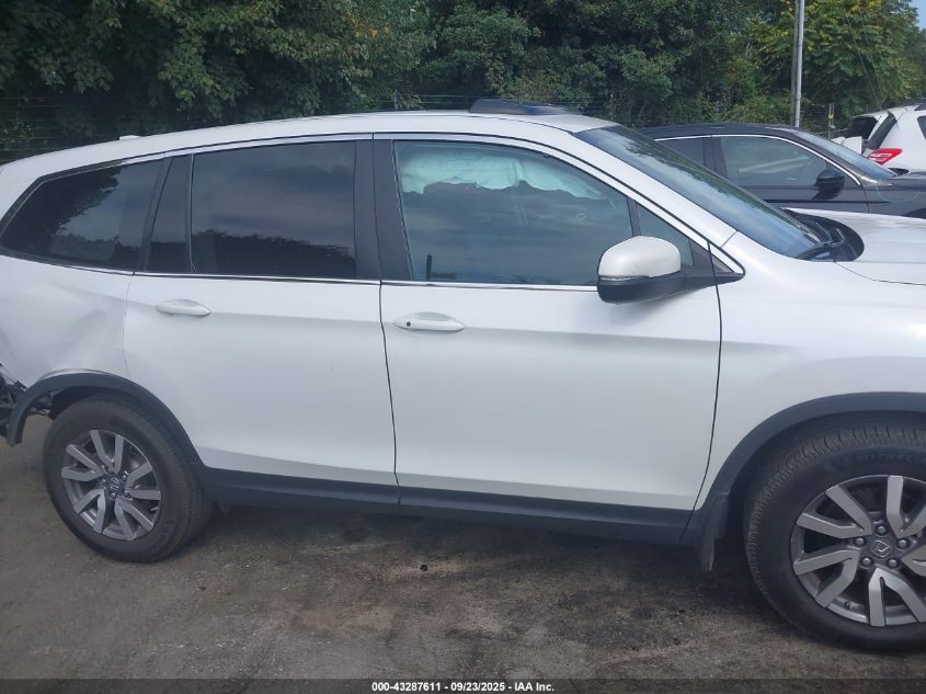 2021 Honda Pilot 2Wd Ex-L VIN: 5FNYF5H55MB010190 Lot: 43287611