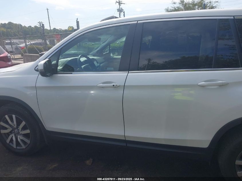 2021 Honda Pilot 2Wd Ex-L VIN: 5FNYF5H55MB010190 Lot: 43287611