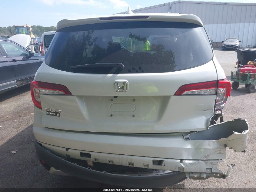 2021 Honda Pilot 2Wd Ex-L VIN: 5FNYF5H55MB010190 Lot: 43287611