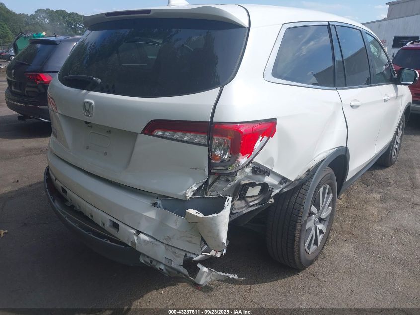 2021 Honda Pilot 2Wd Ex-L VIN: 5FNYF5H55MB010190 Lot: 43287611