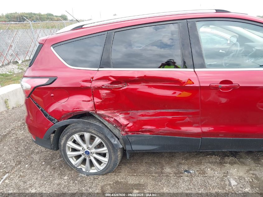 2017 Ford Escape Titanium VIN: 1FMCU0JDXHUD52568 Lot: 43287630