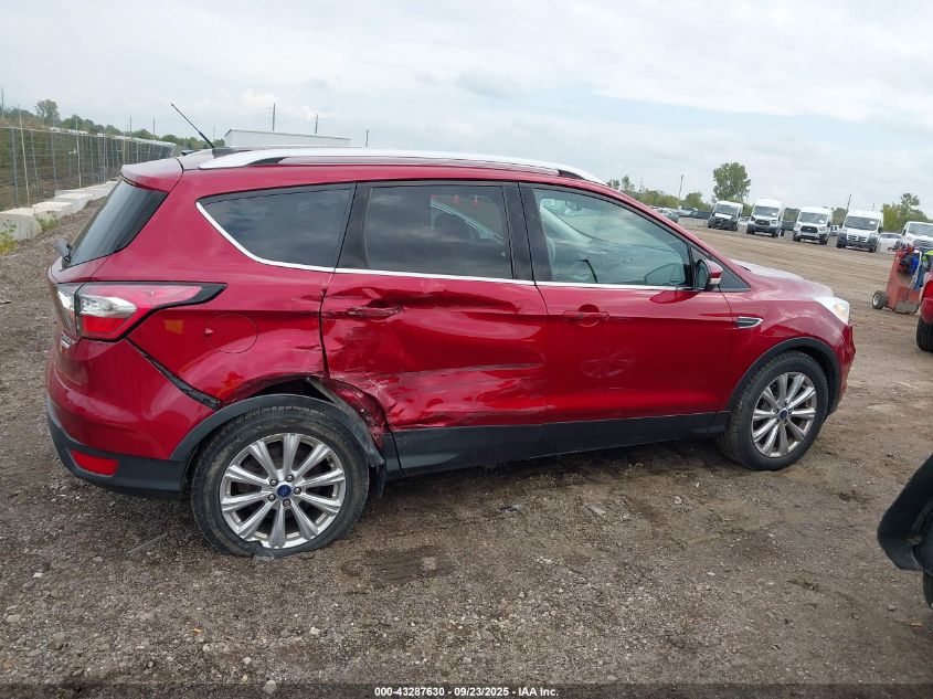 2017 Ford Escape Titanium VIN: 1FMCU0JDXHUD52568 Lot: 43287630