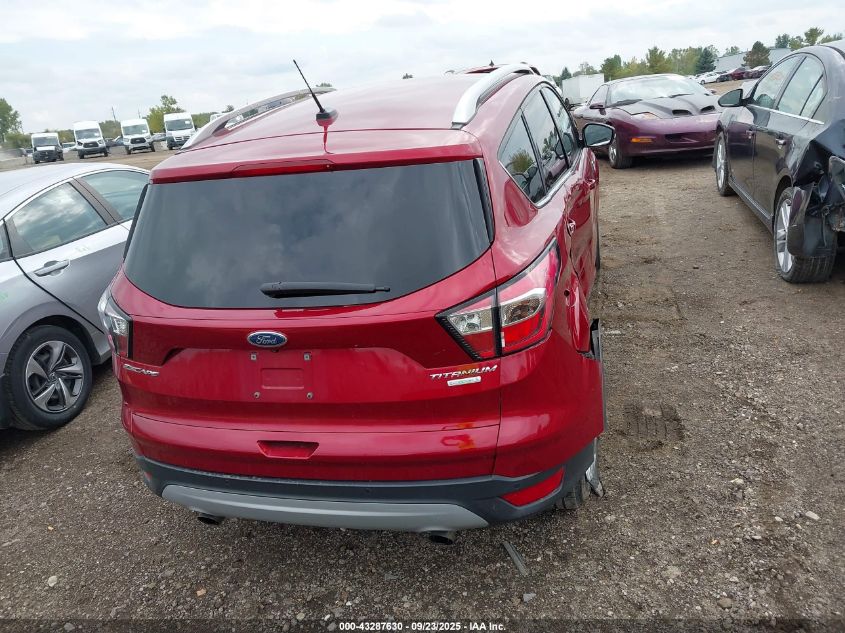 2017 Ford Escape Titanium VIN: 1FMCU0JDXHUD52568 Lot: 43287630