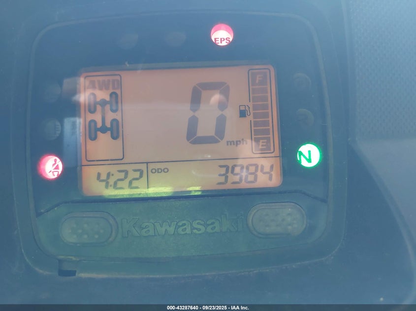 2017 KAWASAKI KAF820 B - JKBAFSB17HB509786