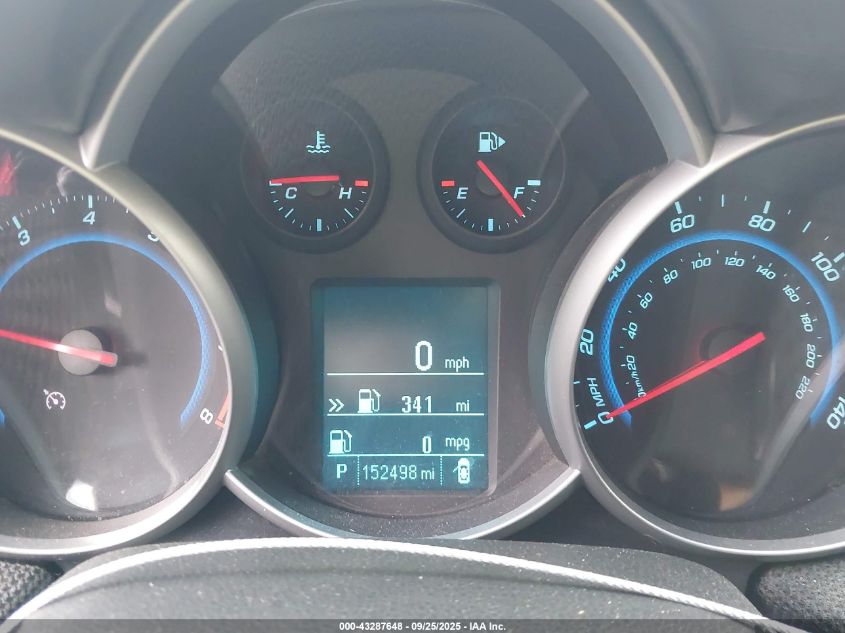 2012 Chevrolet Cruze Eco VIN: 1G1PJ5SC6C7271360 Lot: 43287648