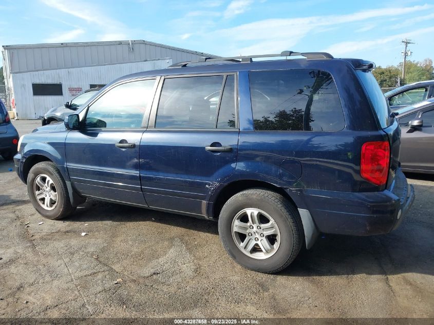 2004 Honda Pilot Ex VIN: 2HKYF18494H527543 Lot: 43287658