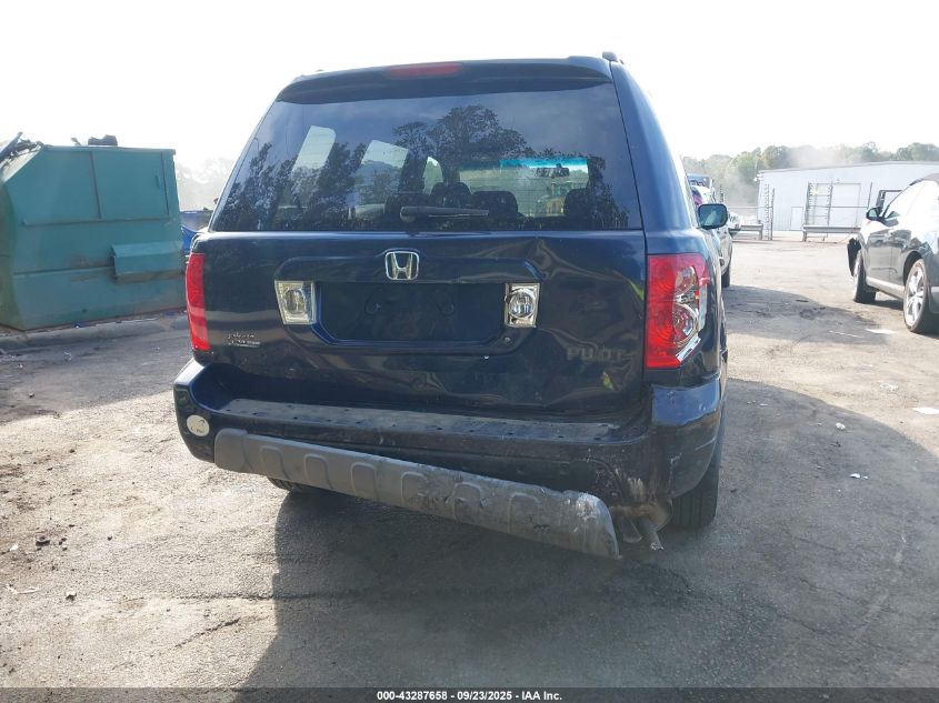 2004 Honda Pilot Ex VIN: 2HKYF18494H527543 Lot: 43287658
