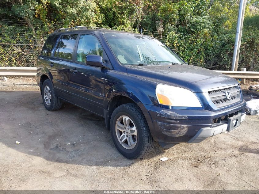 2004 Honda Pilot Ex VIN: 2HKYF18494H527543 Lot: 43287658