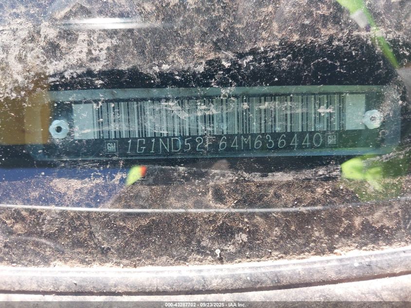 2004 Chevrolet Classic VIN: 1G1ND52F64M636440 Lot: 43287702