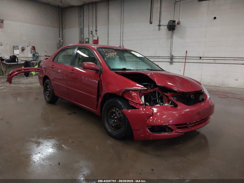 2005 Toyota Corolla Le red sedan gasoline 2T1BR32EX5C361791 photo #1