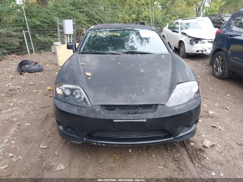 2005 Hyundai Tiburon Gs VIN: KMHHM65D65U169098 Lot: 43287856