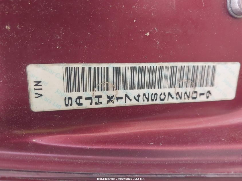 1995 Jaguar Xj6 VIN: SAJHX1742SC722019 Lot: 43287903
