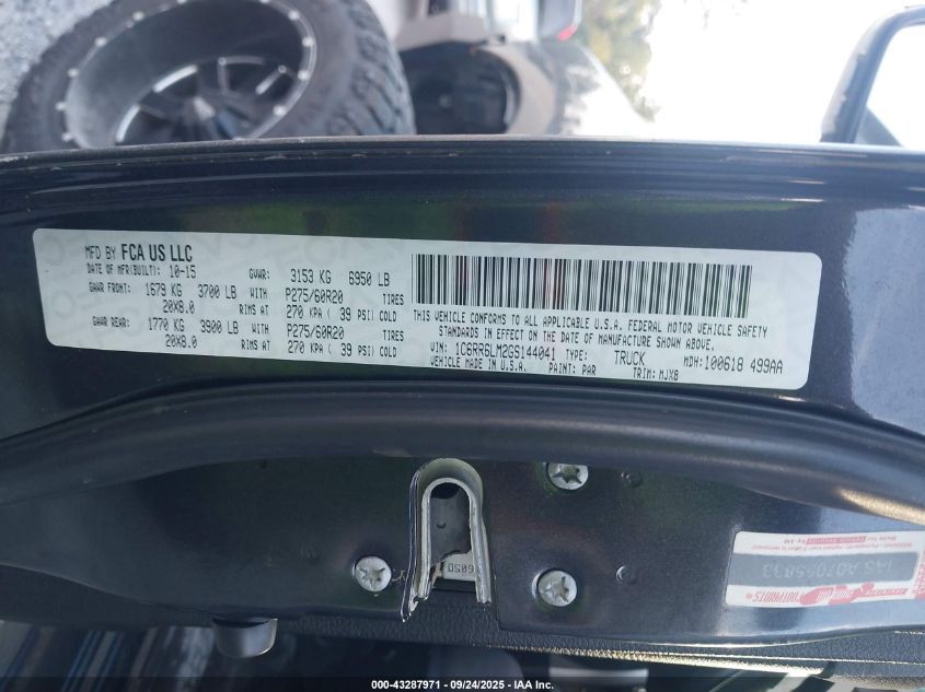 2016 Ram 1500 Lone Star VIN: 1C6RR6LM2GS144041 Lot: 43287971