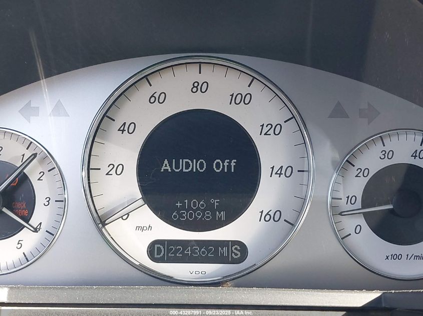 2009 Mercedes-Benz E 350 VIN: WDBUF56X09B371421 Lot: 43287991