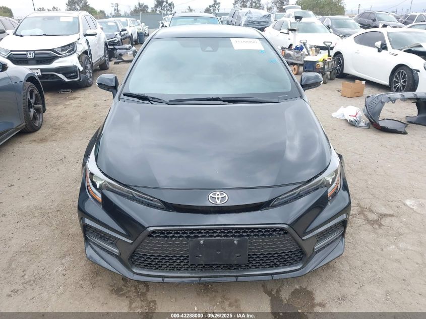 2022 Toyota Corolla Se VIN: 5YFS4MCE7NP107703 Lot: 43288000