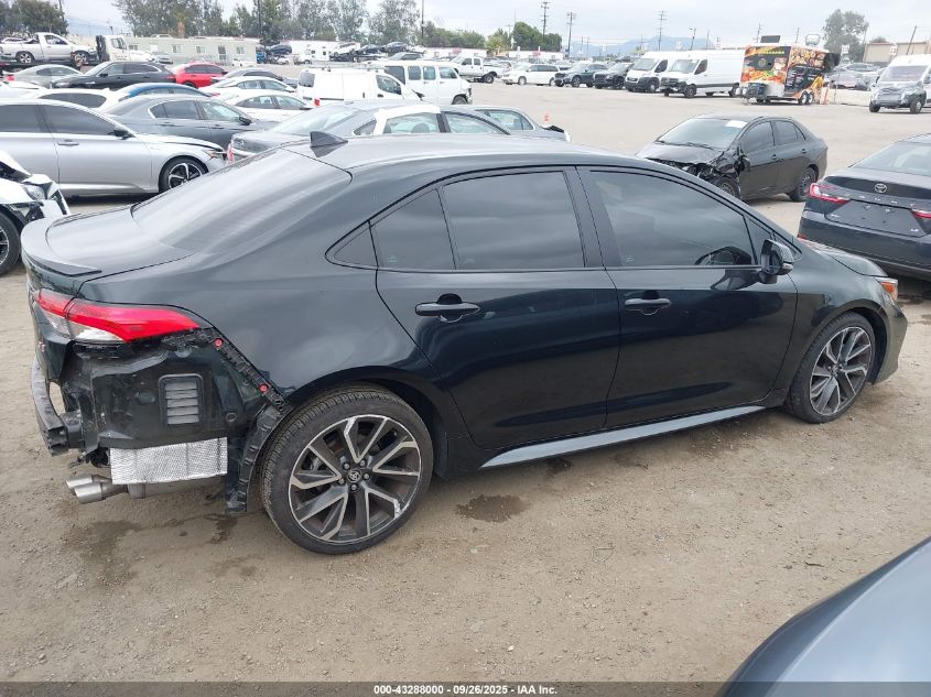 2022 Toyota Corolla Se VIN: 5YFS4MCE7NP107703 Lot: 43288000