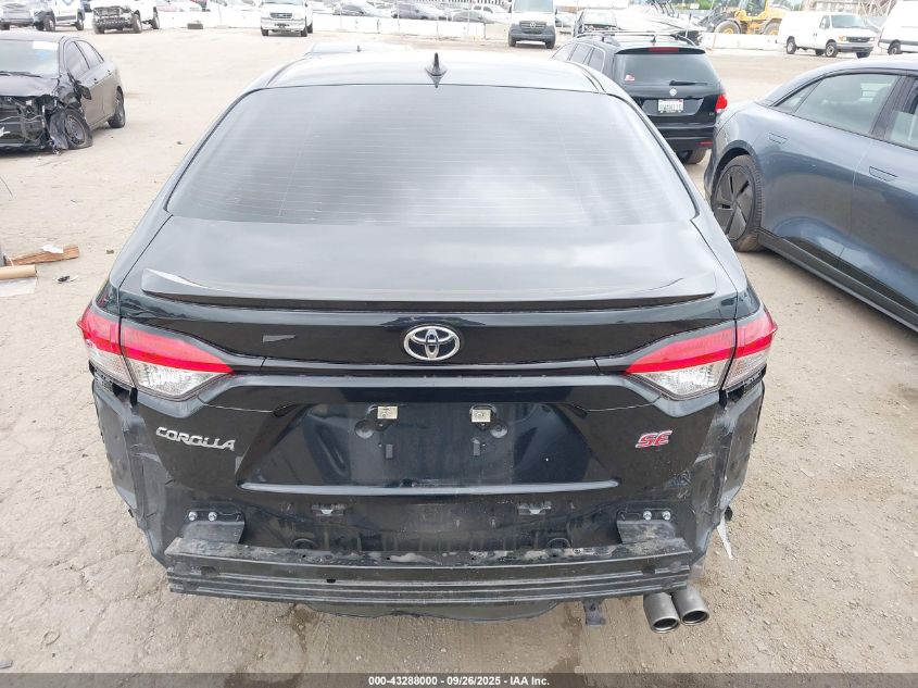 2022 Toyota Corolla Se VIN: 5YFS4MCE7NP107703 Lot: 43288000