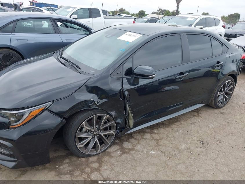 2022 Toyota Corolla Se VIN: 5YFS4MCE7NP107703 Lot: 43288000