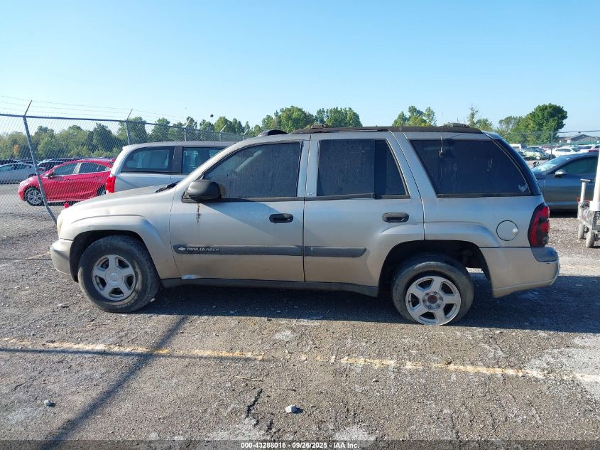 2003 Chevrolet Trailblazer Ls VIN: 1GNDT13S132357943 Lot: 43288016