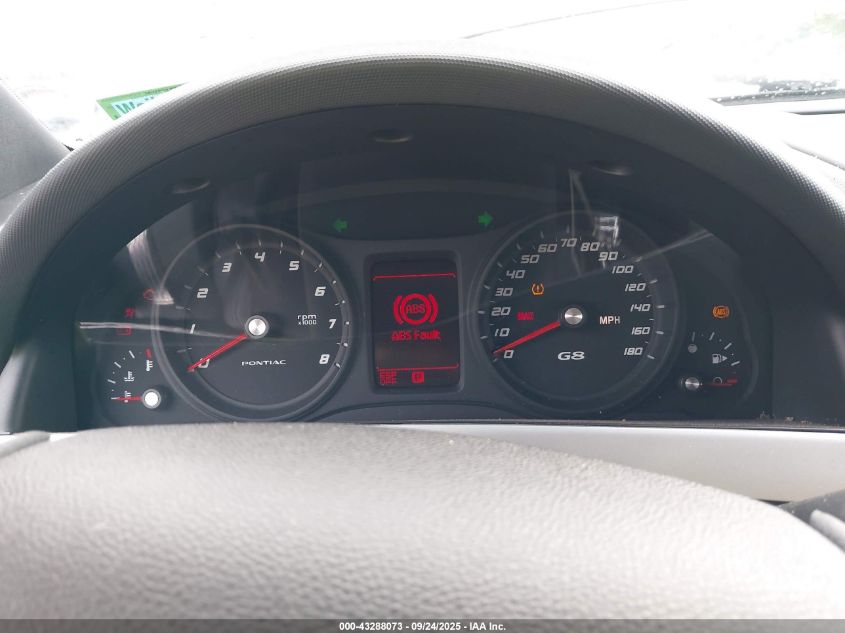 2009 Pontiac G8 VIN: 6G2ER577X9L194115 Lot: 43288073