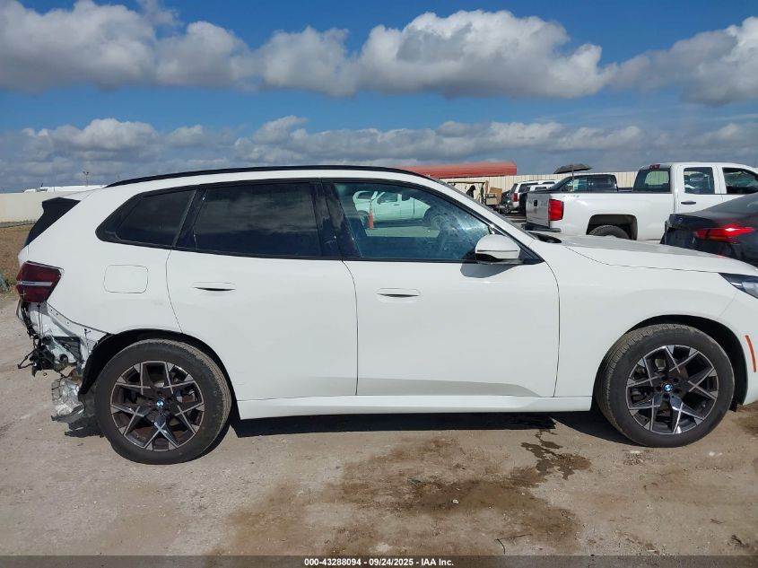 2025 BMW X3 30 xDrive VIN: 5UX53GP00S9073524 Lot: 43288094