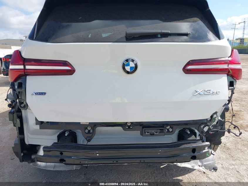2025 BMW X3 30 xDrive VIN: 5UX53GP00S9073524 Lot: 43288094