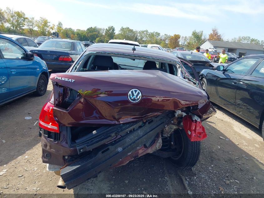 2013 Volkswagen Passat 2.5L S VIN: 1VWAP7A3XDC126370 Lot: 43288107