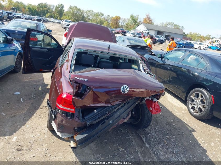 2013 Volkswagen Passat 2.5L S VIN: 1VWAP7A3XDC126370 Lot: 43288107