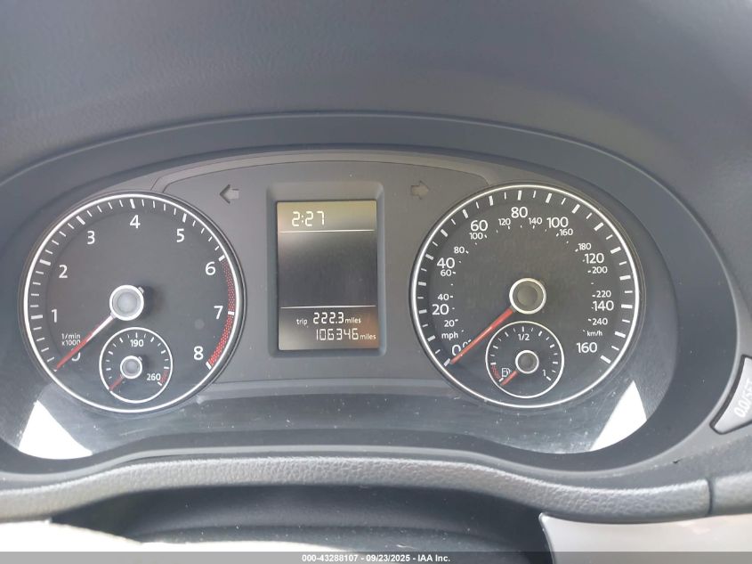 2013 Volkswagen Passat 2.5L S VIN: 1VWAP7A3XDC126370 Lot: 43288107