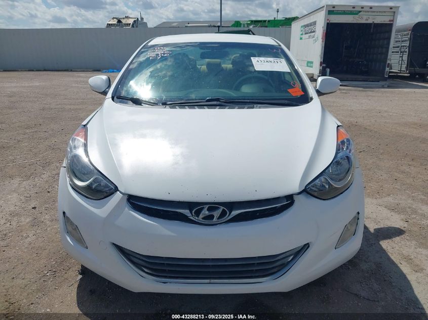 2013 Hyundai Elantra Gls VIN: 5NPDH4AE6DH292452 Lot: 43288213