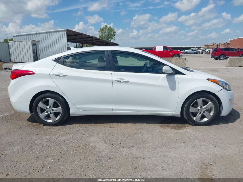 2013 Hyundai Elantra Gls VIN: 5NPDH4AE6DH292452 Lot: 43288213