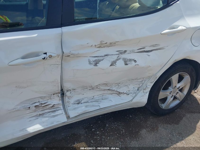 2013 Hyundai Elantra Gls VIN: 5NPDH4AE6DH292452 Lot: 43288213