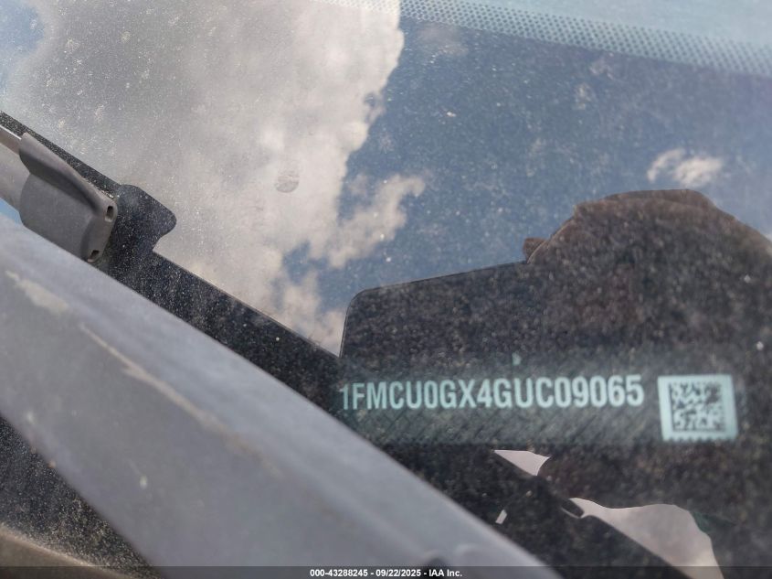 2016 Ford Escape Se VIN: 1FMCU0GX4GUC09065 Lot: 43288245