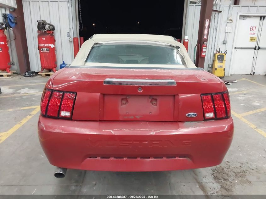 2002 Ford Mustang VIN: 1FAFP444X2F212615 Lot: 43288287