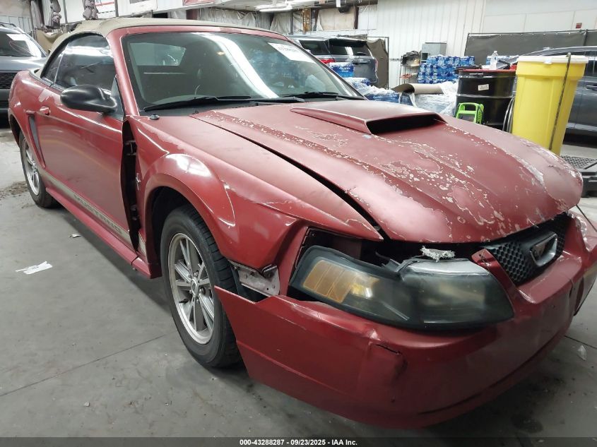 2002 Ford Mustang VIN: 1FAFP444X2F212615 Lot: 43288287