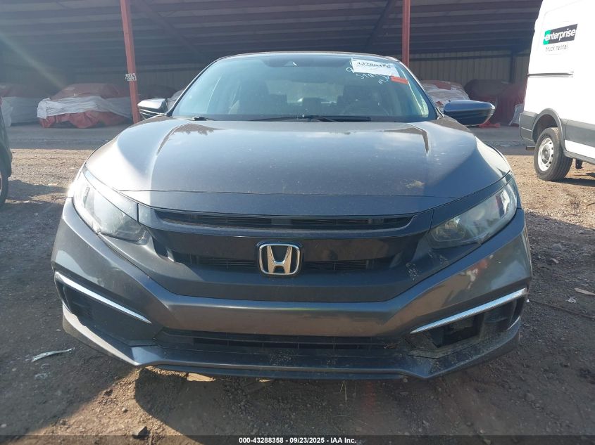 2019 Honda Civic Lx VIN: 19XFC2F66KE000376 Lot: 43288358