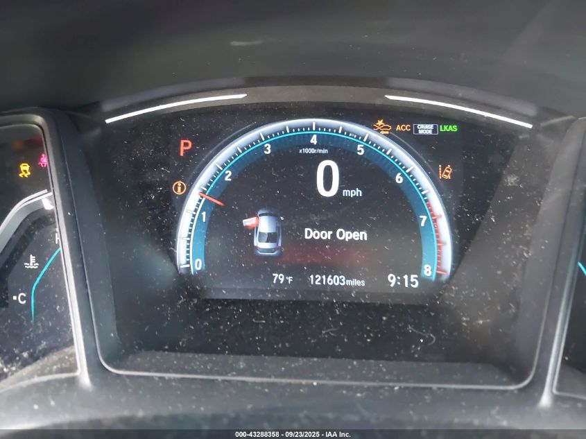 2019 Honda Civic Lx VIN: 19XFC2F66KE000376 Lot: 43288358