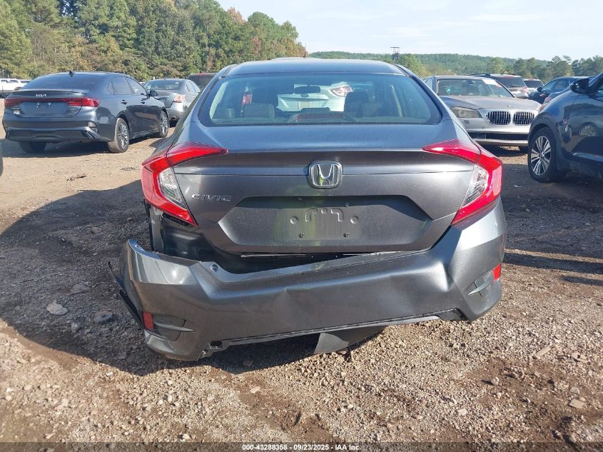 2019 Honda Civic Lx VIN: 19XFC2F66KE000376 Lot: 43288358