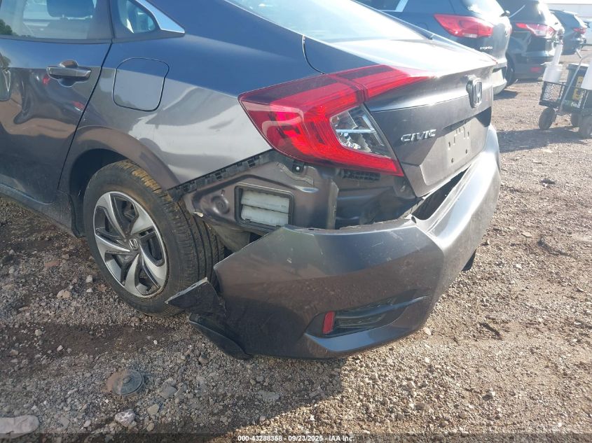 2019 Honda Civic Lx VIN: 19XFC2F66KE000376 Lot: 43288358