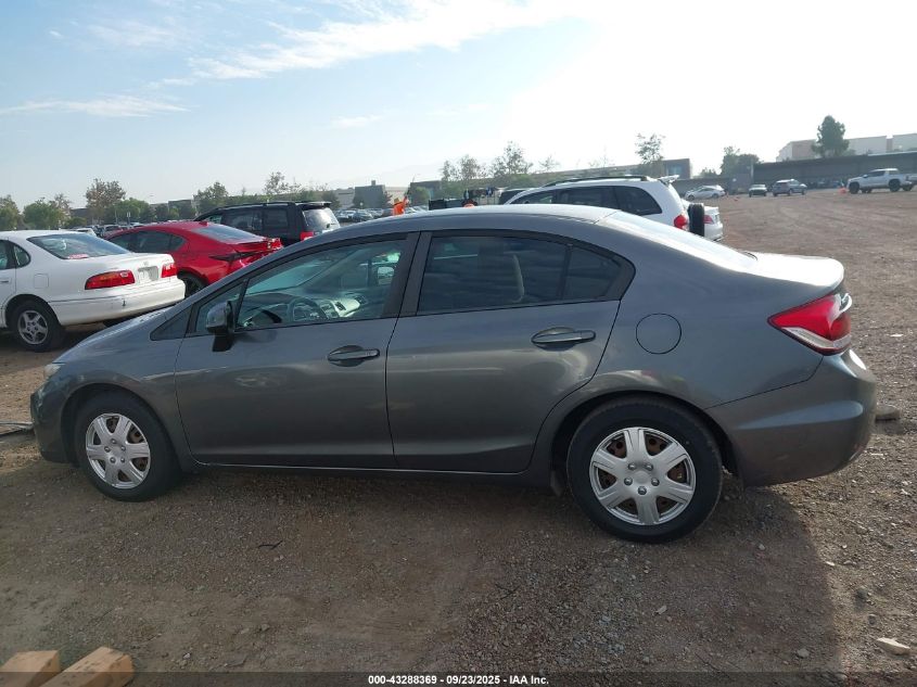 2013 Honda Civic Lx VIN: 19XFB2F51DE273867 Lot: 43288369