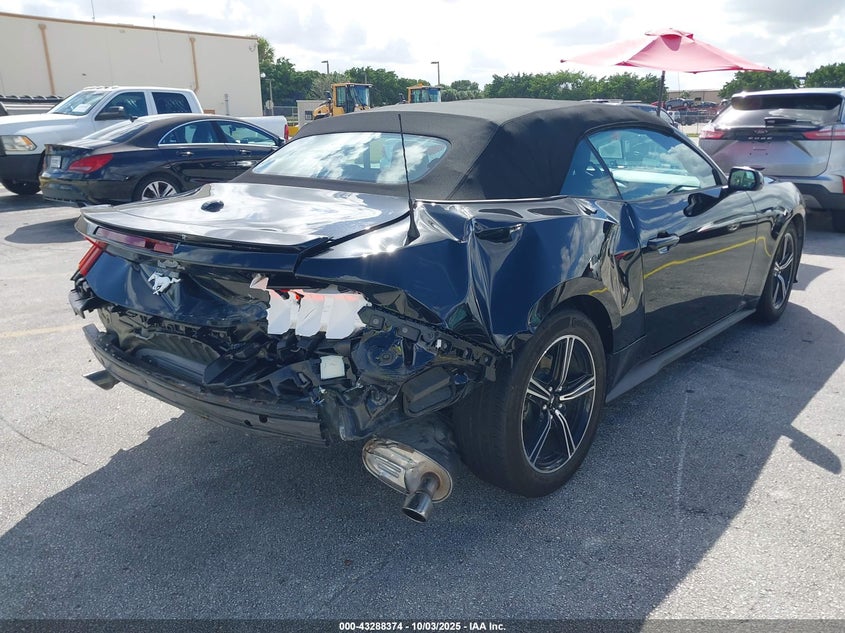 2025 Ford Mustang 2.3 Ecoboost Premium Black Lot 111043288374 Vin 1FAGP8UH1S5105991