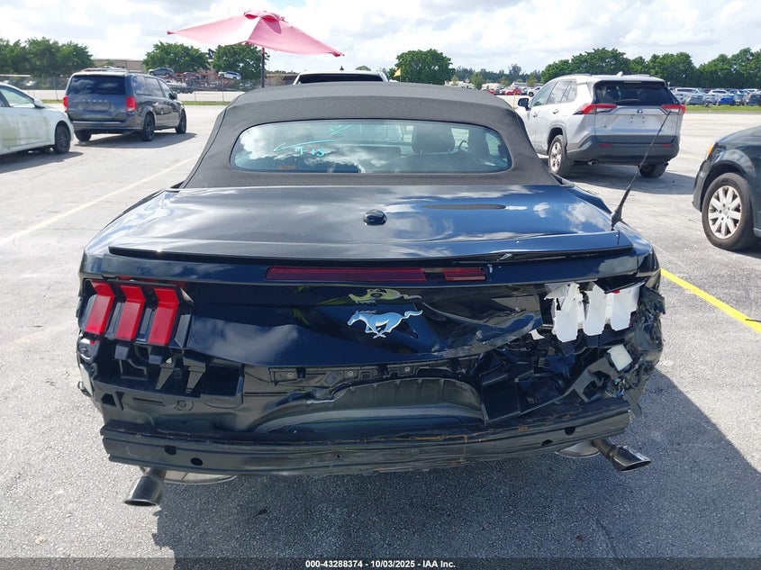 2025 Ford Mustang 2.3 Ecoboost Premium Black Lot 111043288374 Vin 1FAGP8UH1S5105991
