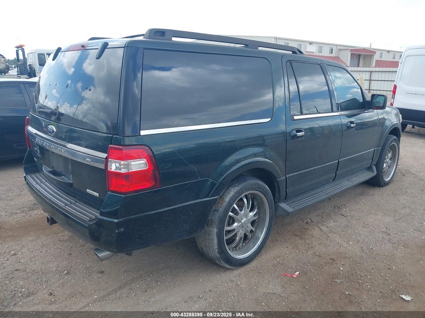 Vin: 1fmjk1ht7gef03696, lot: 43783002, ford expedition el xlt 20164