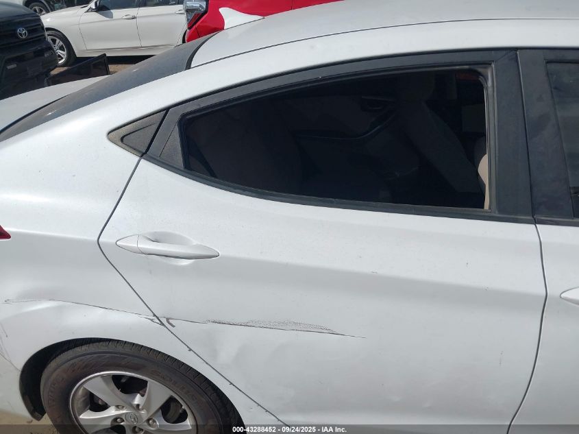 2015 Hyundai Elantra Se VIN: 5NPDH4AE6FH639975 Lot: 43288452