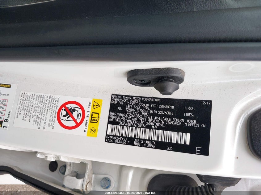 2018 LEXUS NX 300 JTJBARBZ7J2165374