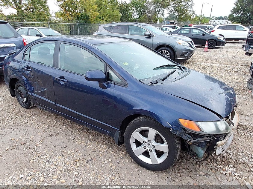 2007 Honda Civic Ex blue sedan gasoline 1HGFA16877L133567 photo #1