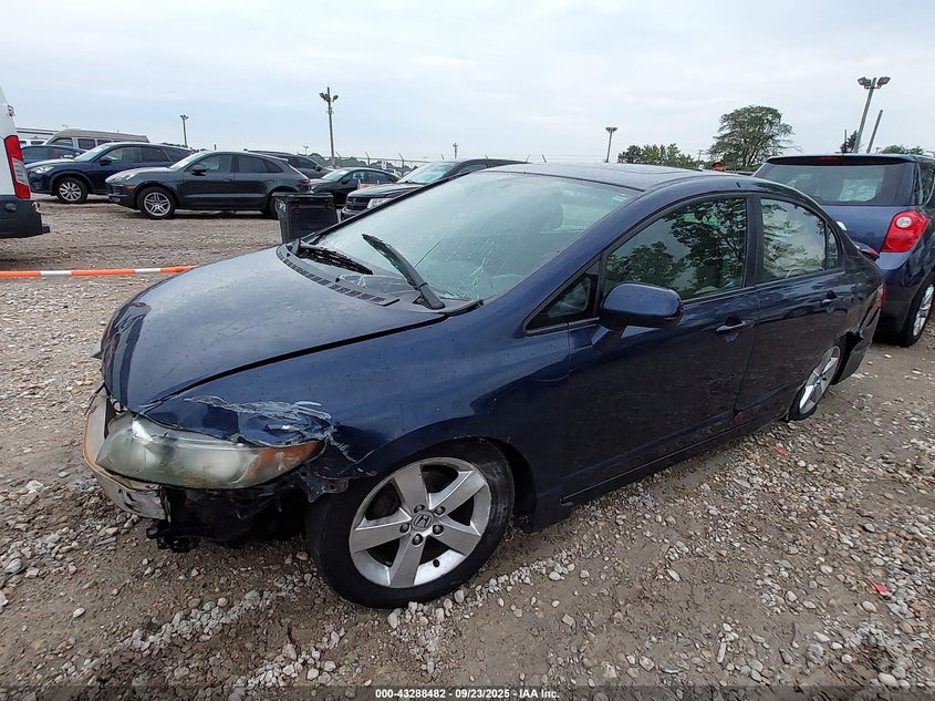 2007 Honda Civic Ex blue sedan gasoline 1HGFA16877L133567 photo #3