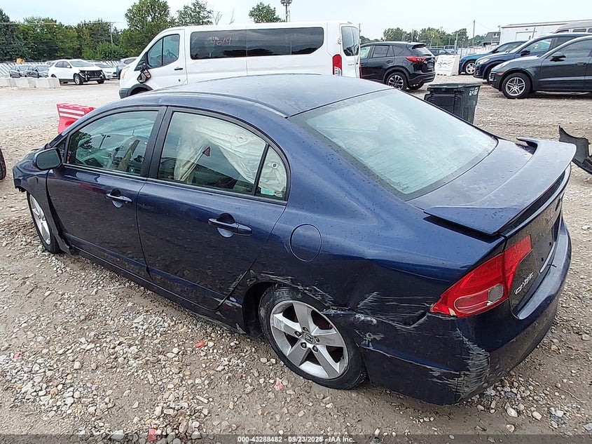2007 Honda Civic Ex blue sedan gasoline 1HGFA16877L133567 photo #4